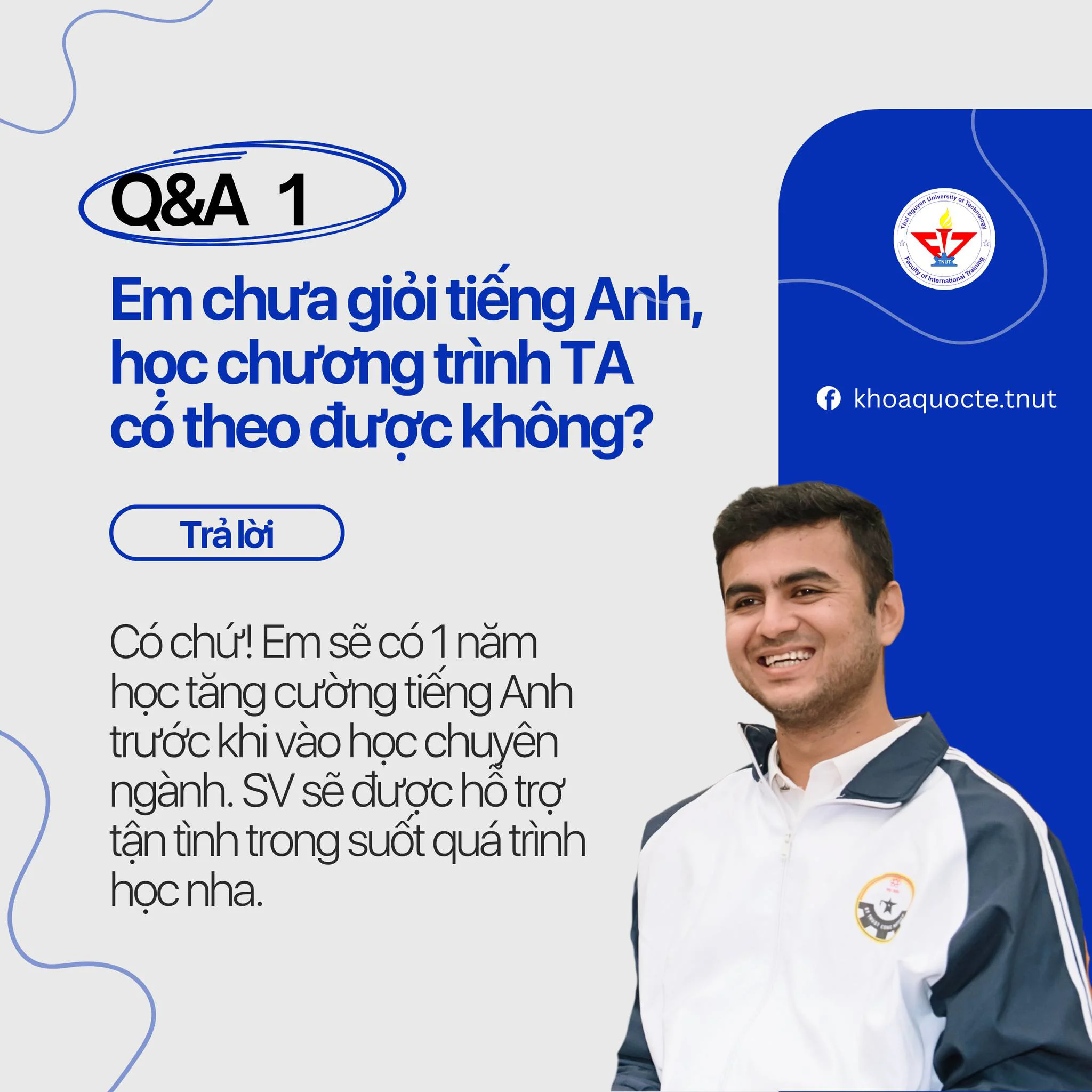 Em chưa giỏi Tiếng anh, học chuong trình Tiếng Anh có theo được không?